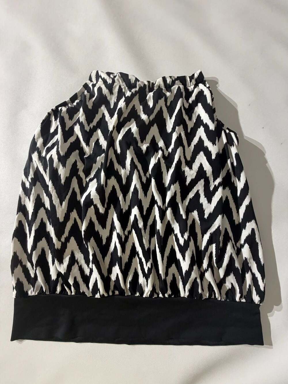 Dreamsuit Swim Bottom Black White Zig Zag Chevron Size 12